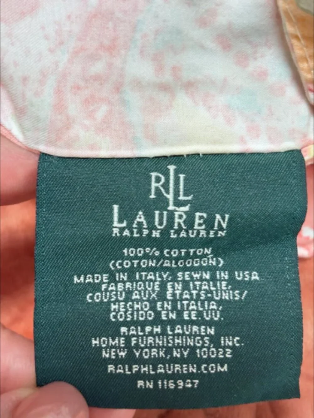 Lauren Ralph Lauren Jamaica Paisley Queen Duvet Shams Set 450TC Cotton Sateen